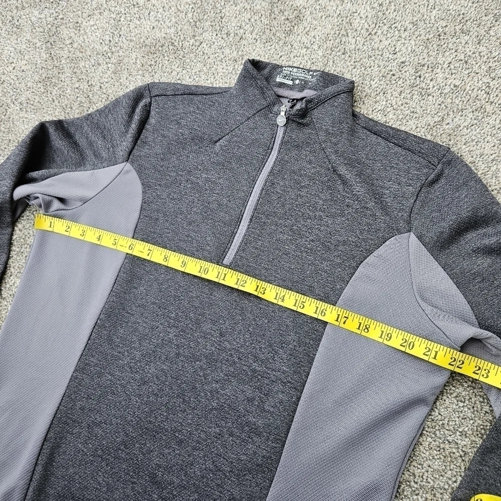 Nike Dri-Fit Golf Tour Performance 1/4 Zip Gray Stretch Pullover Shirt Womens XL